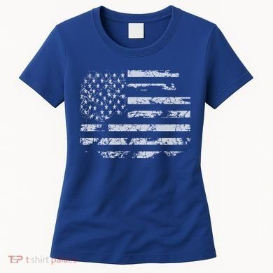 Distressed Usa Flag Gift Women's T-Shirt
