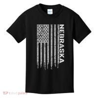 Distressed Usa Flag Patriotic American From Nebraska Kids T-Shirt thumb 0