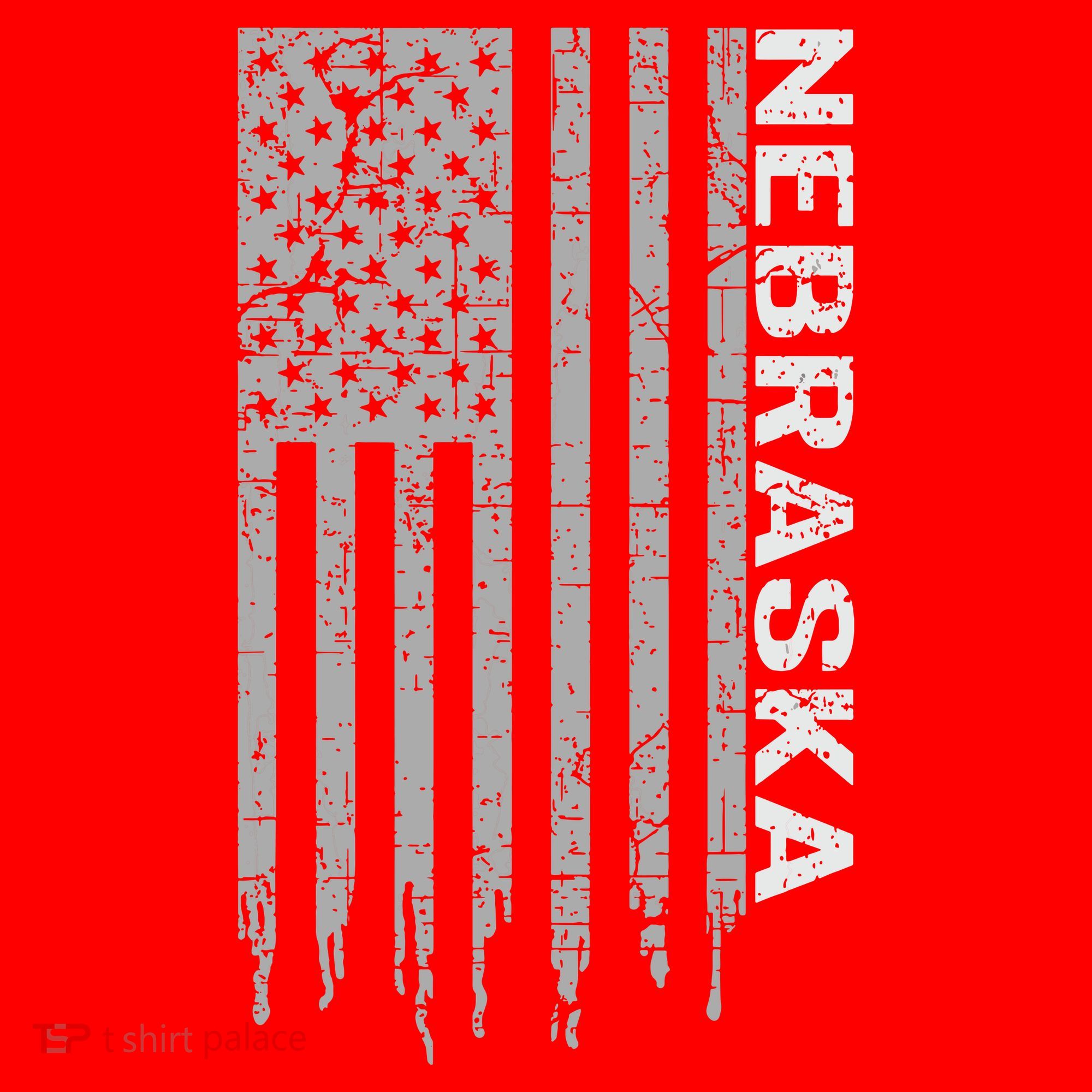 Distressed Usa Flag Patriotic American From Nebraska Santa Hat