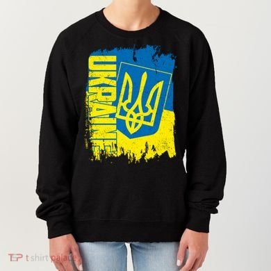Distressed Ukraine Flag Stand With Support Ukraine Women's Sweatshirt