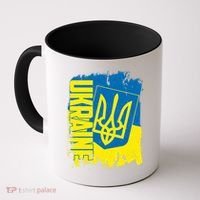 Distressed Ukraine Flag Stand With Support Ukraine Coffee Mug thumb 0