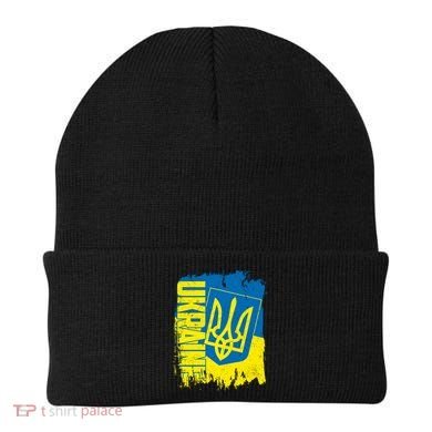 Distressed Ukraine Flag Stand With Support Ukraine Beanie