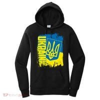 Distressed Ukraine Flag Stand With Support Ukraine Women's Hoodie thumb 0