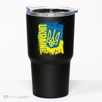 Distressed Ukraine Flag Stand With Support Ukraine Tumbler thumb 0