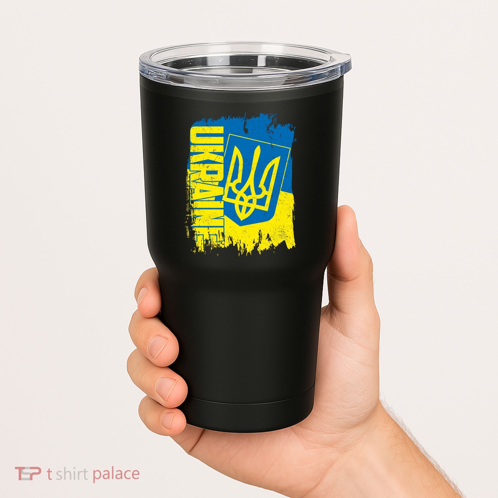 Distressed Ukraine Flag Stand With Support Ukraine Tumbler