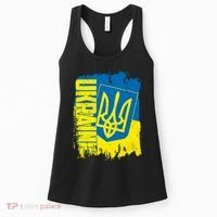 Distressed Ukraine Flag Stand With Support Ukraine Women's Tank Top thumb 0