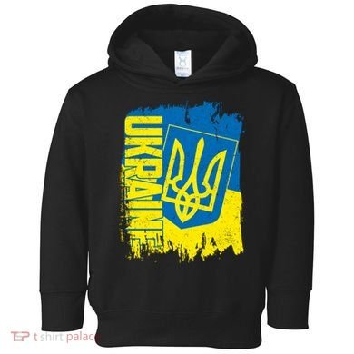 Distressed Ukraine Flag Stand With Support Ukraine Toddler Hoodie