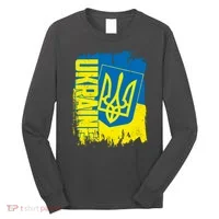 Distressed Ukraine Flag Stand With Support Ukraine Long Sleeve Shirt thumb 0