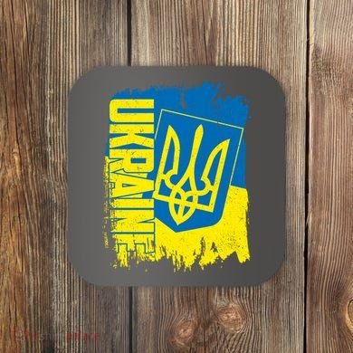 Distressed Ukraine Flag Stand With Support Ukraine Coaster