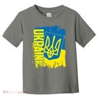 Distressed Ukraine Flag Stand With Support Ukraine Toddler T-Shirt thumb 0