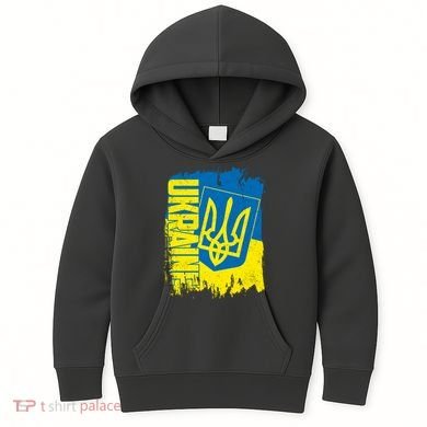 Distressed Ukraine Flag Stand With Support Ukraine Kids Hoodie