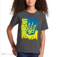 Distressed Ukraine Flag Stand With Support Ukraine Kids T-Shirt thumb 2