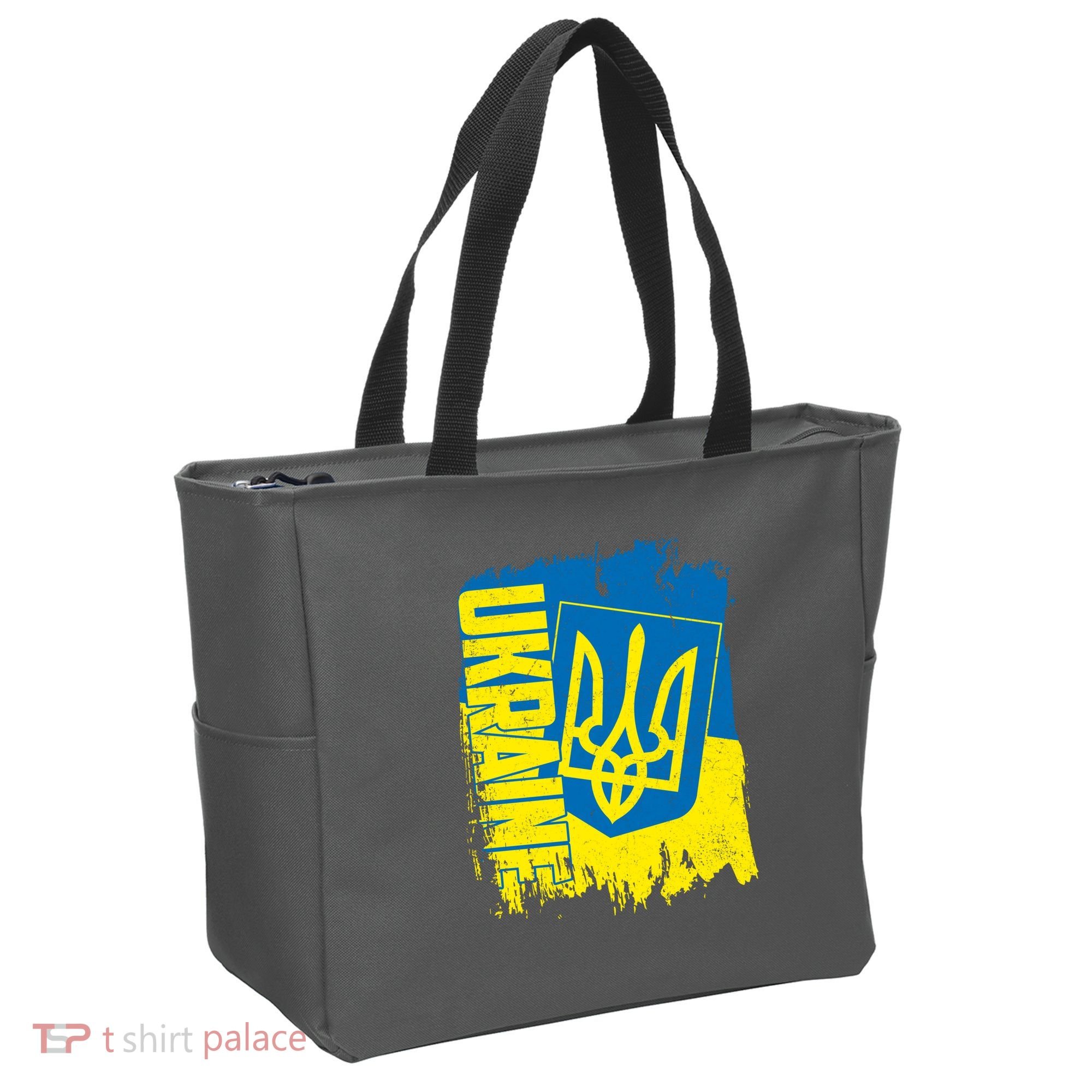 Distressed Ukraine Flag Stand With Support Ukraine Tote Bag