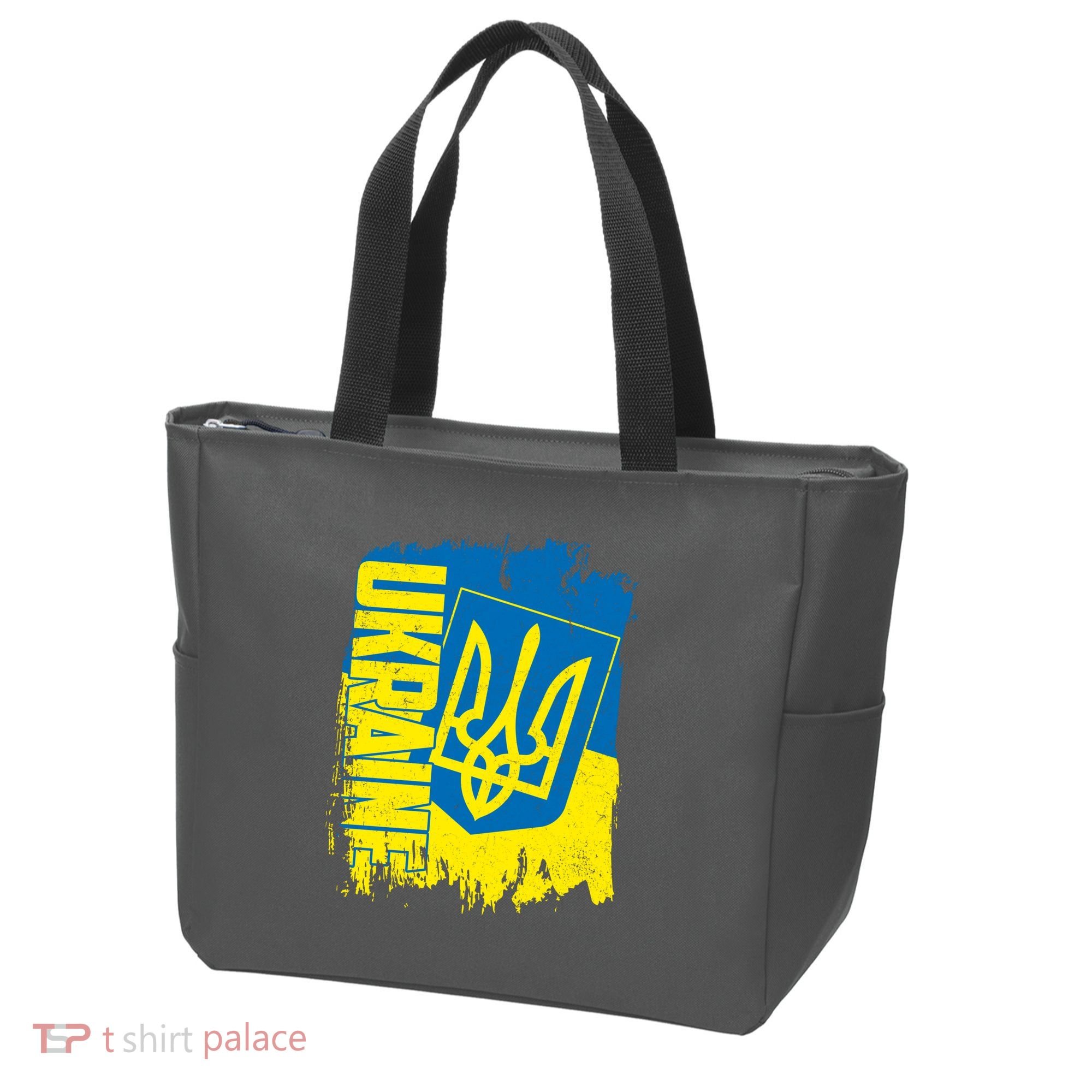 Distressed Ukraine Flag Stand With Support Ukraine Tote Bag