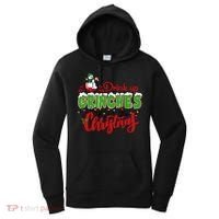 Drink Up Grinches It's Christmas Lights Funny Xmas Holidays Women's Hoodie thumb 0