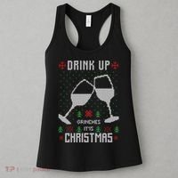 Drink Up Grinches It Is Christmas Women's Tank Top thumb 3