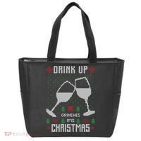 Drink Up Grinches It Is Christmas Tote Bag thumb 0