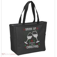 Drink Up Grinches It Is Christmas Tote Bag thumb 2