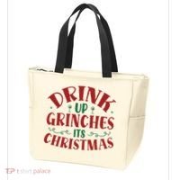 Drink Up Grinches Its Christmas Tote Bag thumb 3