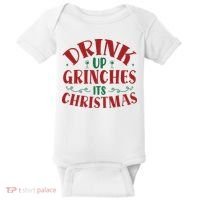 Drink Up Grinches Its Christmas Baby Bodysuit thumb 0