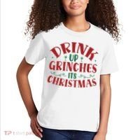 Drink Up Grinches Its Christmas Kids T-Shirt thumb 2
