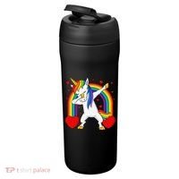 Dabbing Unicorn Hearts Rainbow Valentine's Day 24oz Duet Stainless Steel Tumbler thumb 3