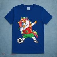 Dab Unicorn Morocco Football Soccer Jersey Moroccan Flag Gift T-Shirt thumb 5