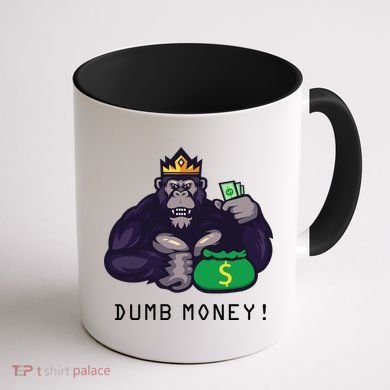 Dumb Money Ape Coffee Mug back