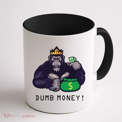 Dumb Money Ape Coffee Mug back