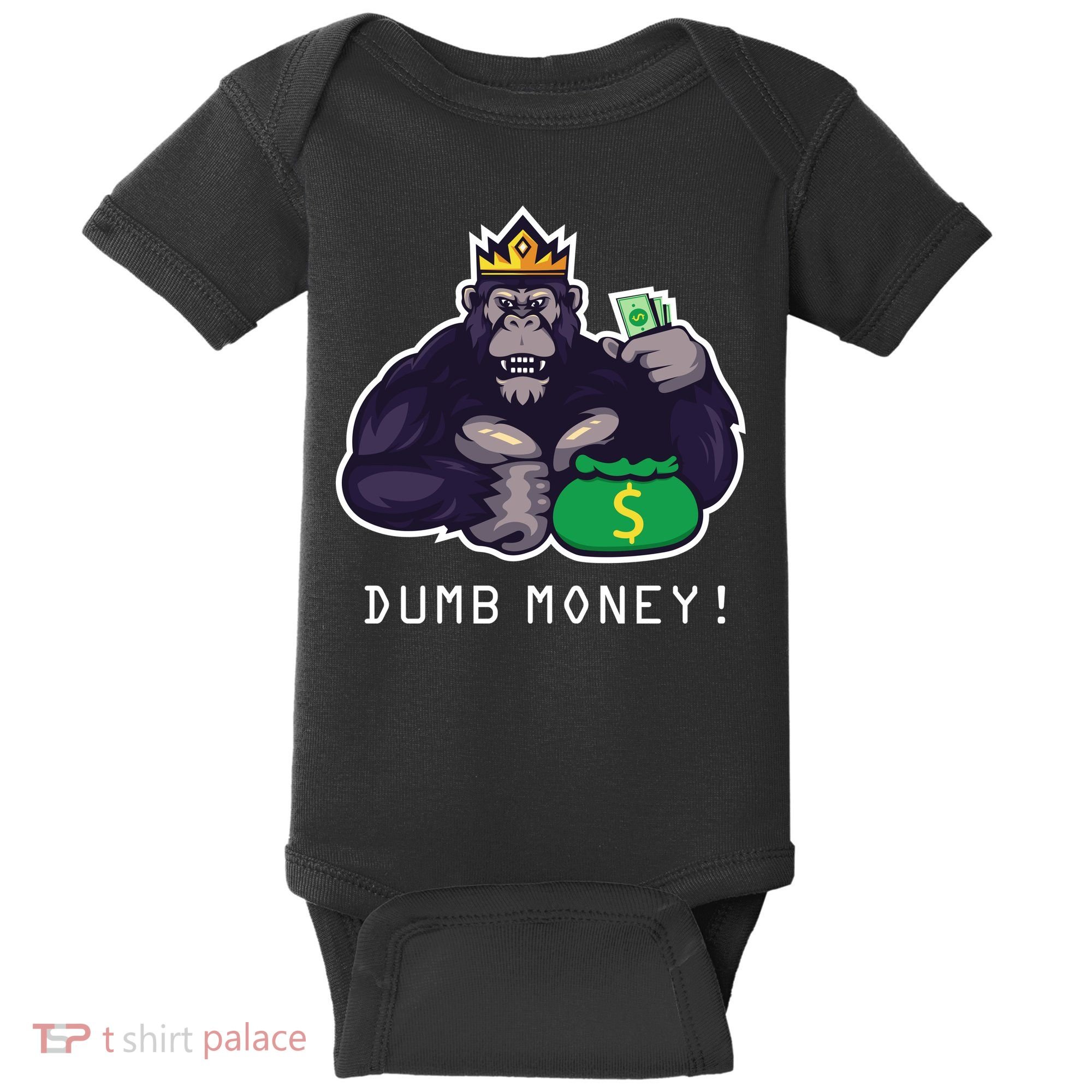 Dumb Money Ape Baby Bodysuit