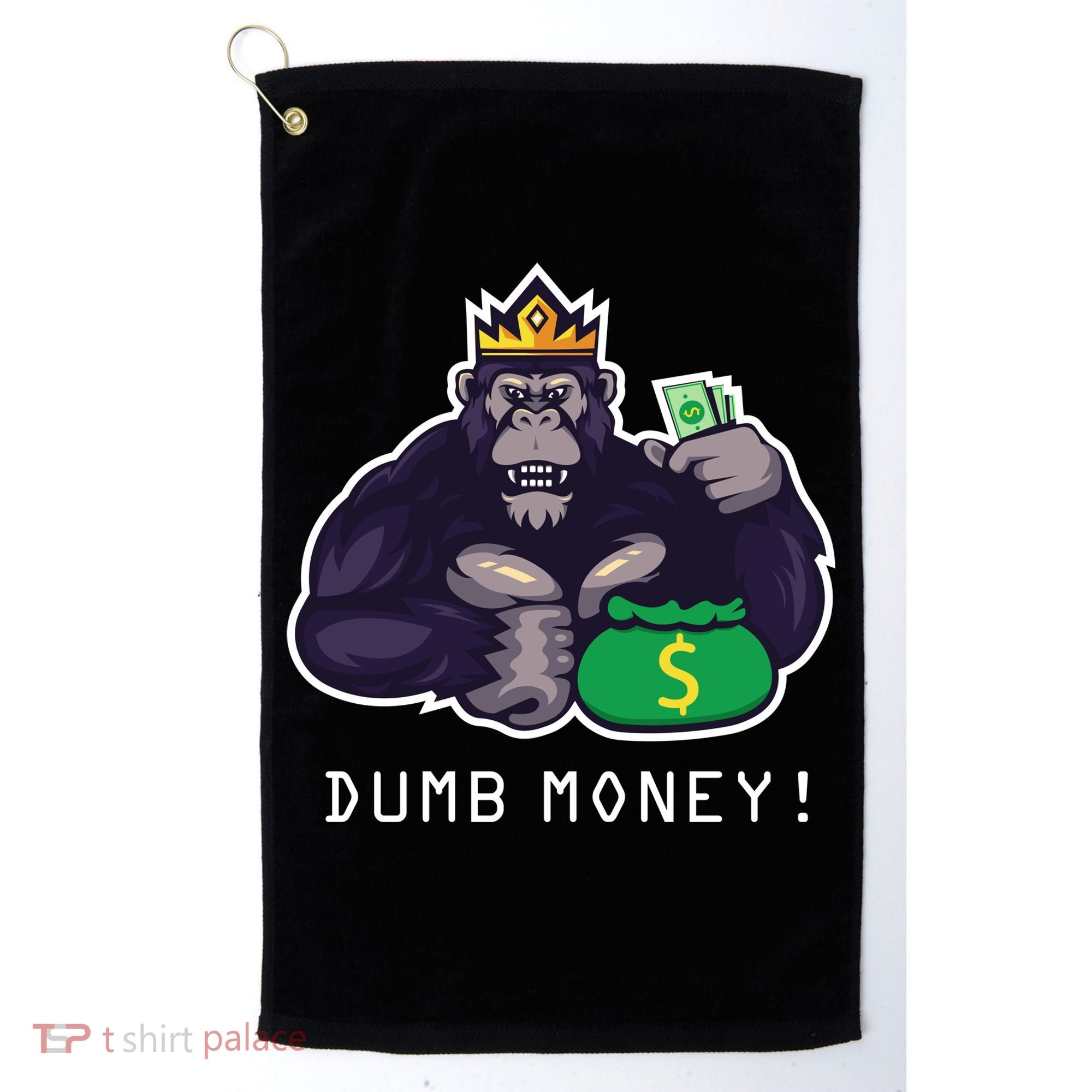 Dumb Money Ape Golf Towel