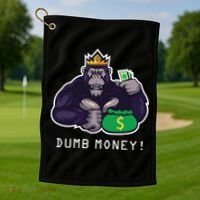 Dumb Money Ape Golf Towel thumb 1