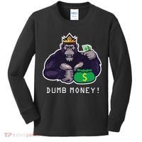 Dumb Money Ape Kids Long Sleeve Shirt thumb 0