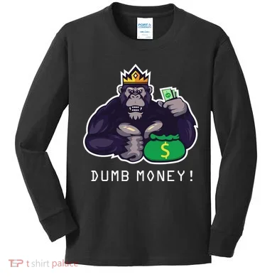 Dumb Money Ape Kids Long Sleeve Shirt