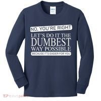 Dumbest Way Possible Kids Long Sleeve Shirt thumb 0