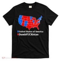 DumbFUCKistan Vs. United States of America Election Map Democrats T-Shirt thumb 0