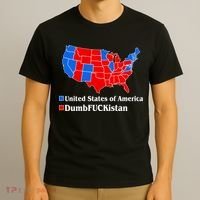 DumbFUCKistan Vs. United States of America Election Map Democrats T-Shirt thumb 3