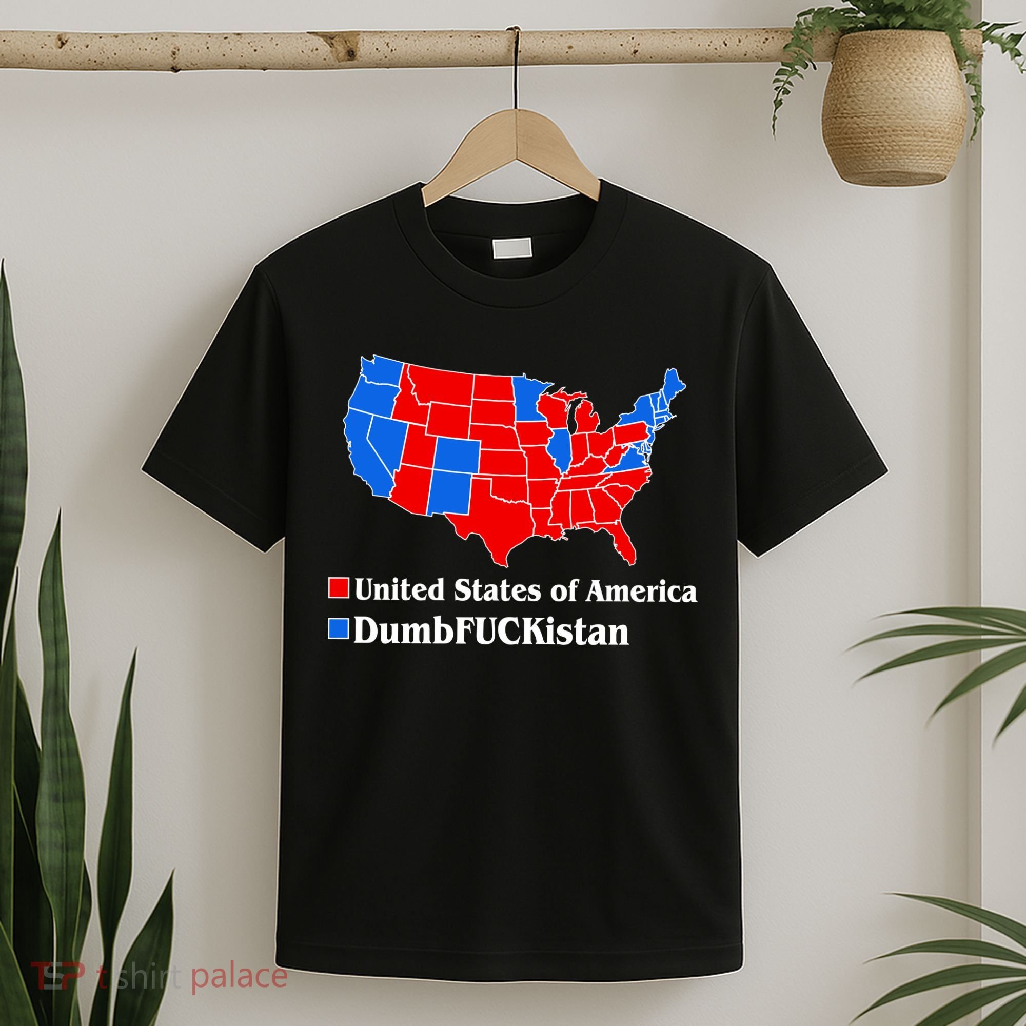 DumbFUCKistan Vs. United States of America Election Map Republicans T-Shirt