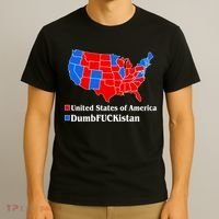 DumbFUCKistan Vs. United States of America Election Map Republicans T-Shirt thumb 3