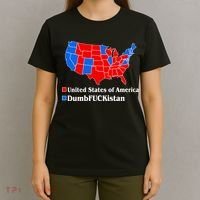DumbFUCKistan Vs. United States of America Election Map Republicans T-Shirt thumb 4
