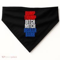 Dump Trump Ditch Mitch Disbar Barr USA-Made Doggie Bandana thumb 0