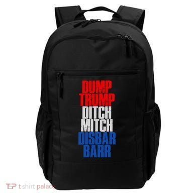 Dump Trump Ditch Mitch Disbar Barr Backpack