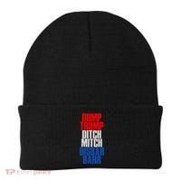 Dump Trump Ditch Mitch Disbar Barr Beanie thumb 0