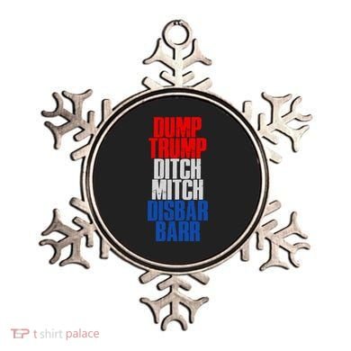 Dump Trump Ditch Mitch Disbar Barr Ornament