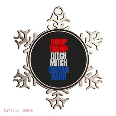 Dump Trump Ditch Mitch Disbar Barr Ornament