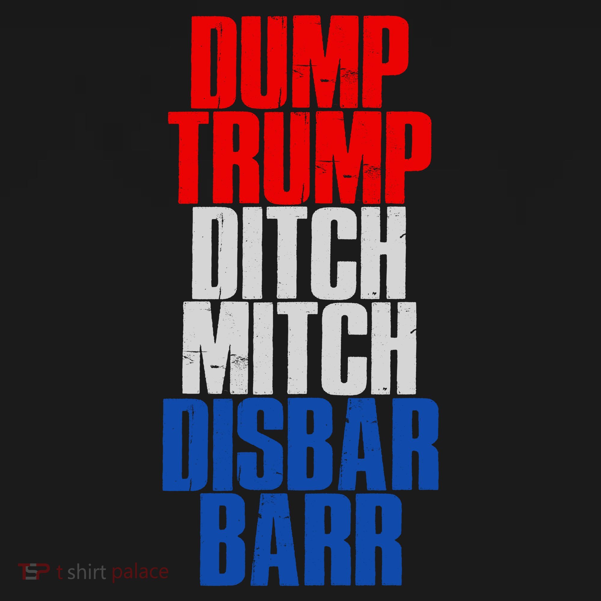 Dump Trump Ditch Mitch Disbar Barr Tank Top