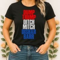 Dump Trump Ditch Mitch Disbar Barr Women's T-Shirt thumb 2
