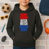 Dump Trump Ditch Mitch Disbar Barr Kids Hoodie thumb 2