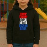 Dump Trump Ditch Mitch Disbar Barr Kids Hoodie thumb 3