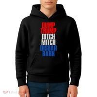 Dump Trump Ditch Mitch Disbar Barr Kids Hoodie thumb 4